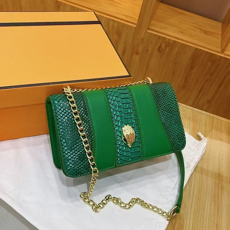 KURT GEIGER роскошные дизайнерские аксессуары голова орла женский змеиный узор