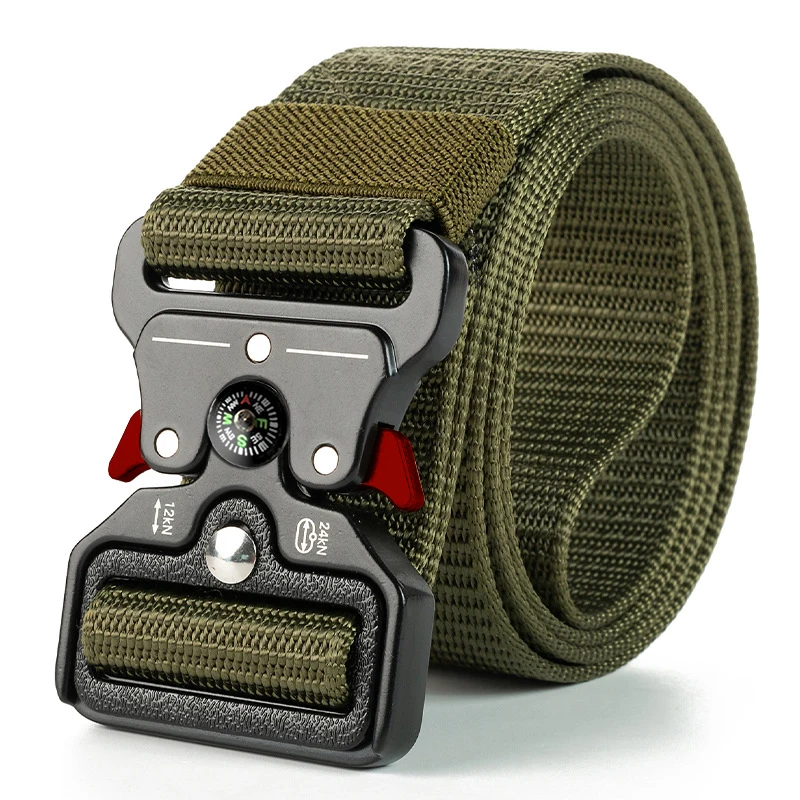 belt men outdoor hunting tactical belt multi-function buckle high quality Marine Corps canvas belt for men