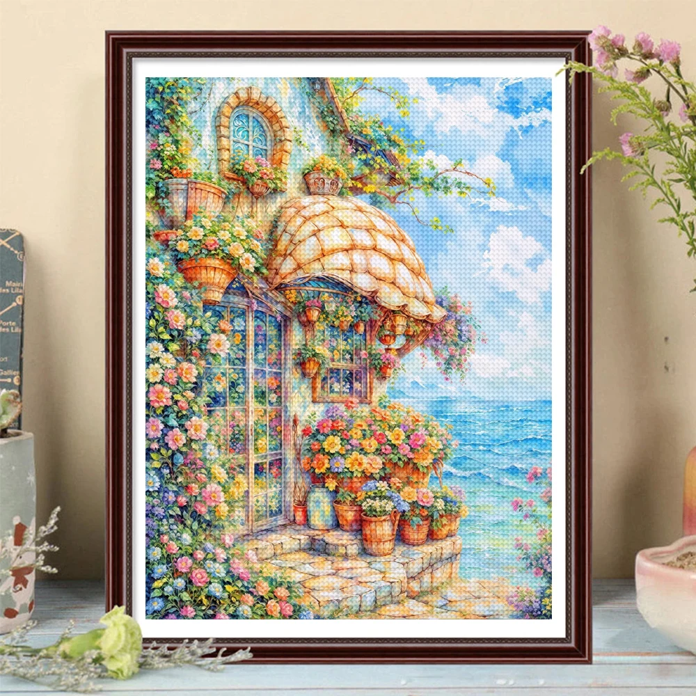 Пейзаж Европейский город алмазная живопись DIY полный круглый/квадратный горный