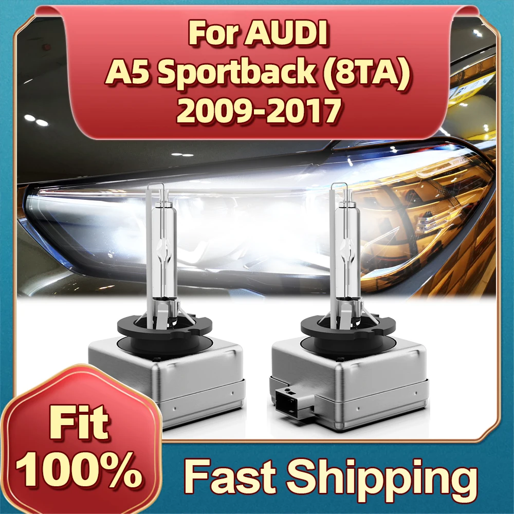 Ксеноновая лампа для замены автомобильных фар 2 шт. 6000K AUDI A5 Sportback (8TA) 2009 2010 2011 2012 2013