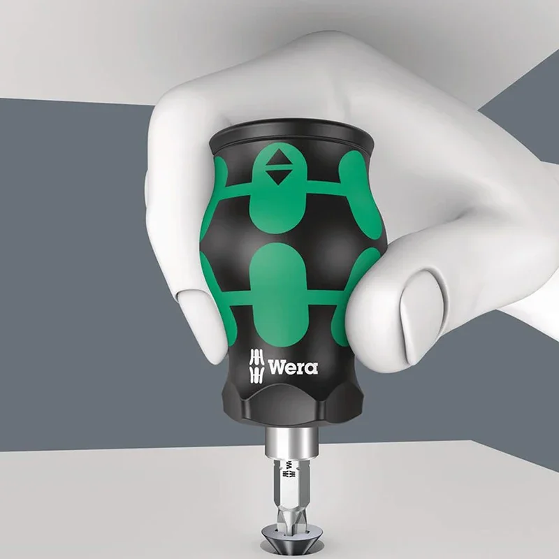 WERA Kraftform Kompakt Stubby Magazine Эргономичная 2-компонентная ручка для точных работ Отвертка