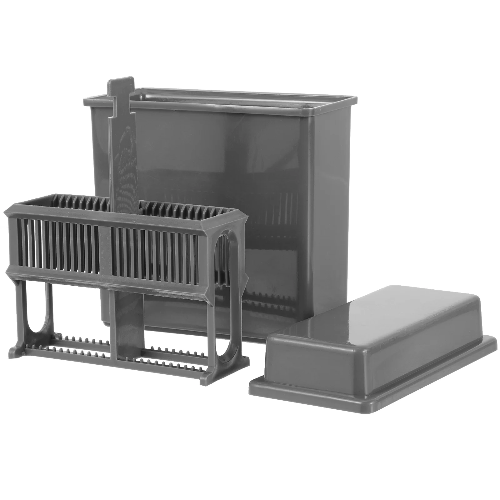 

Slots Microscope Slides Staining Rack Plastic Slides Staining Jar Dyeing Tank Laboratory Supplies