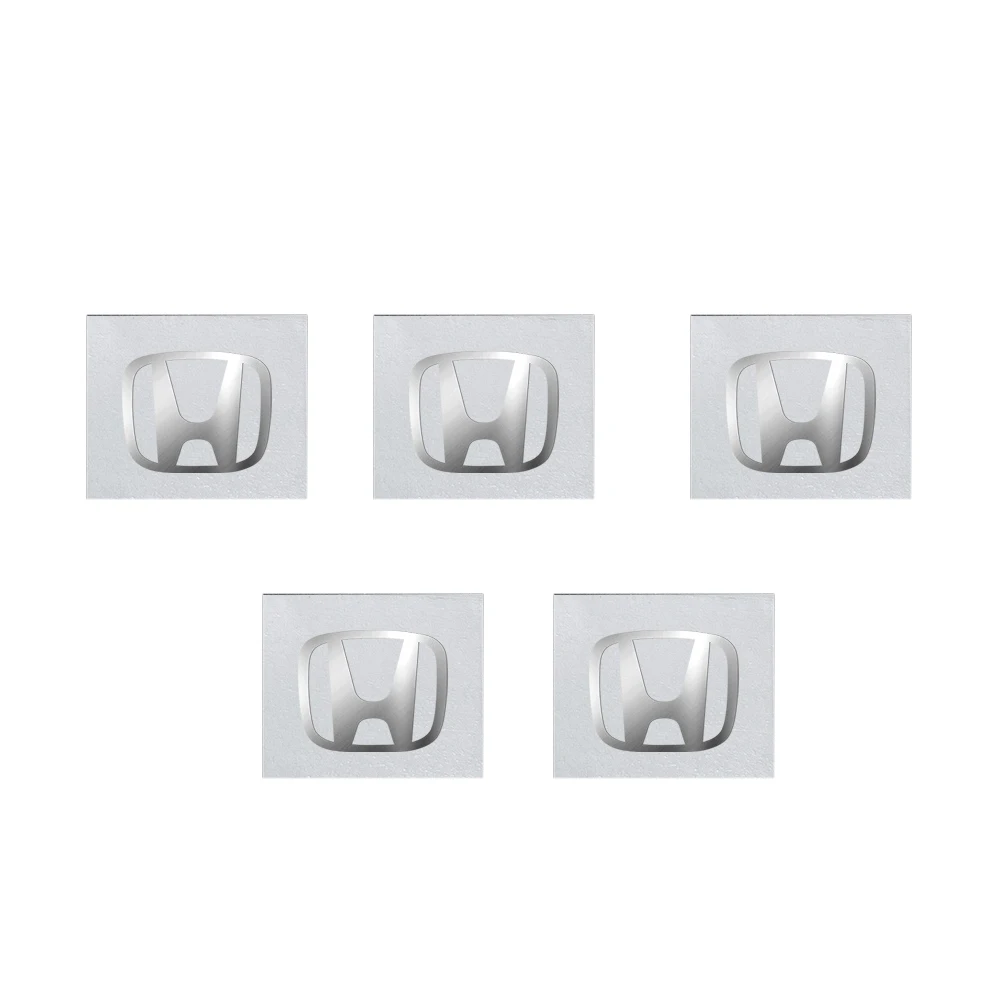 

5/10 шт. автомобильный Стайлинг, никель-металлический значок, внутренняя водонепроницаемая наклейка для Honda Hrv Jazz City Fit Accord 7 Crv Odyssey Civic Pilot