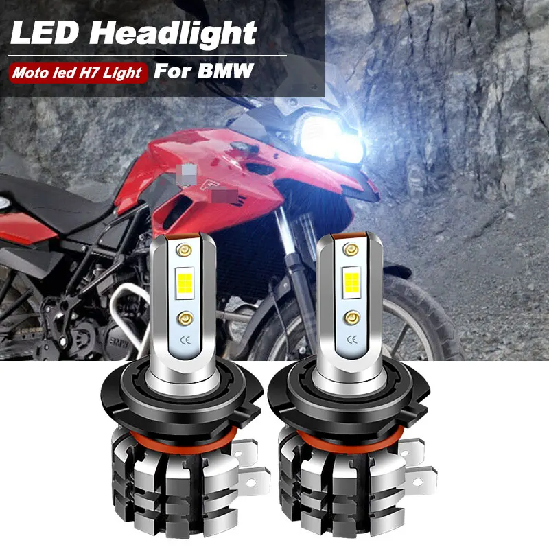 

Светодиодные фары CANbus для мотоцикла, H7, 6000k, 2013 лм, для BMW F700GS, 2018-2009, K1300S, 2005-2015,R1200RT, 2013-, 2 шт.