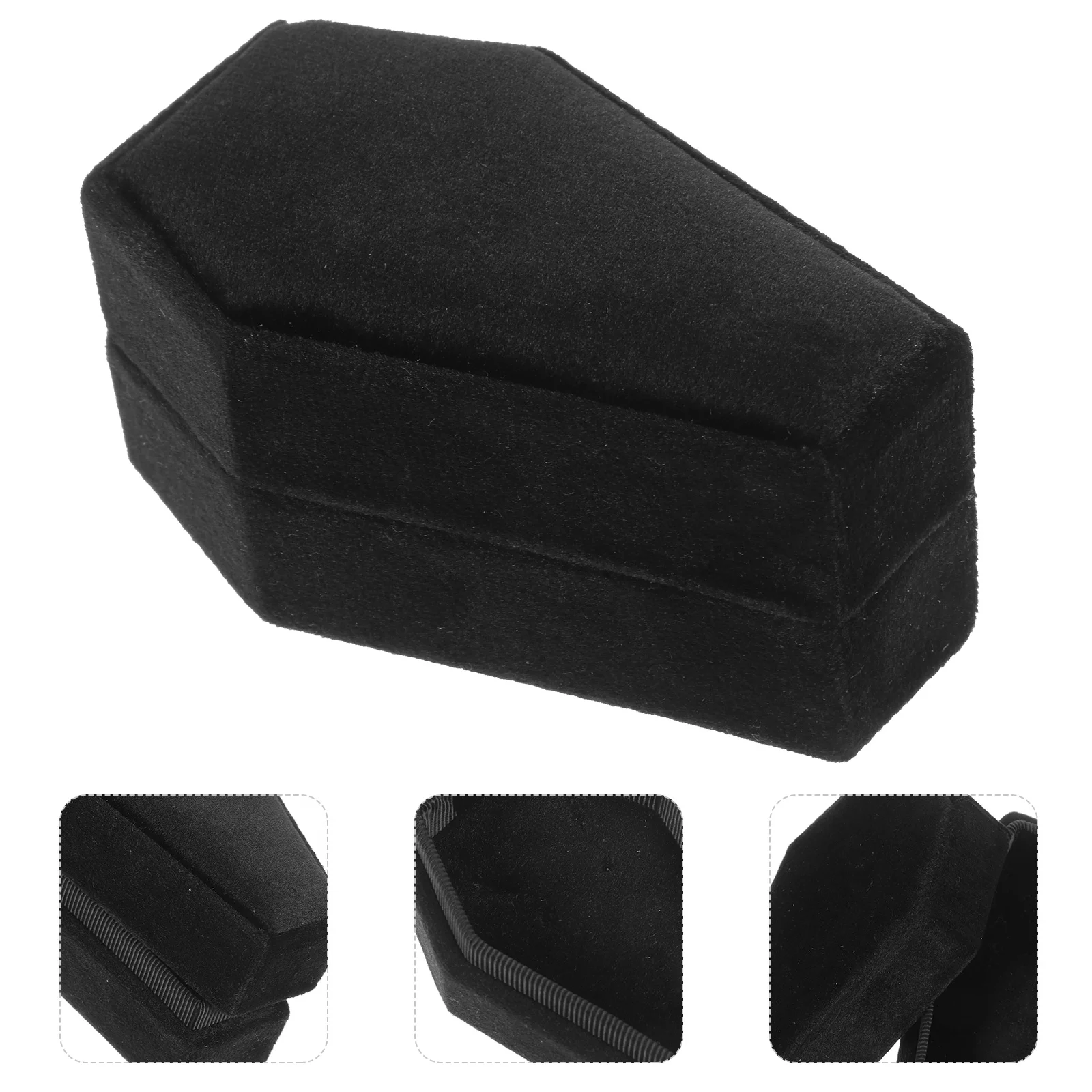 

Halloween Themed Jewelry Organizer Creative Coffin Modeling Earring Box Delicate Jewelry Gift Box Rangement Organisation