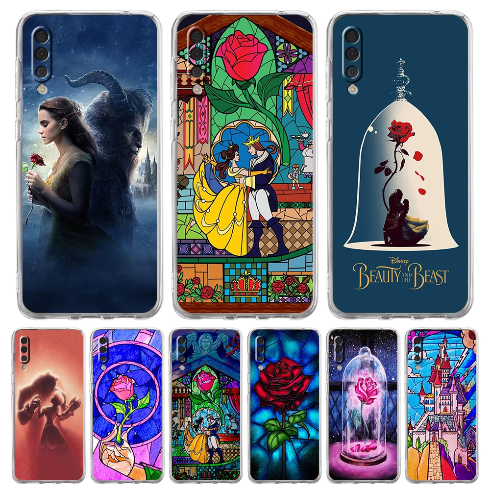 

Роскошный чехол для телефона Красавица и Чудовище для Samsung Galaxy A12 A02 A03S A50 A70 A10 A20 A20S A30 A40, прозрачный силиконовый чехол