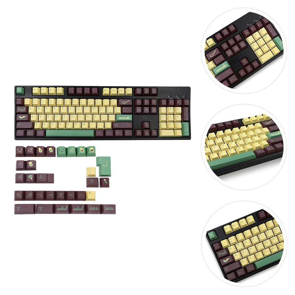 

1 Set of 135pcs Mechanical Keyboard Keycaps Personalized Computer PBT Keycaps