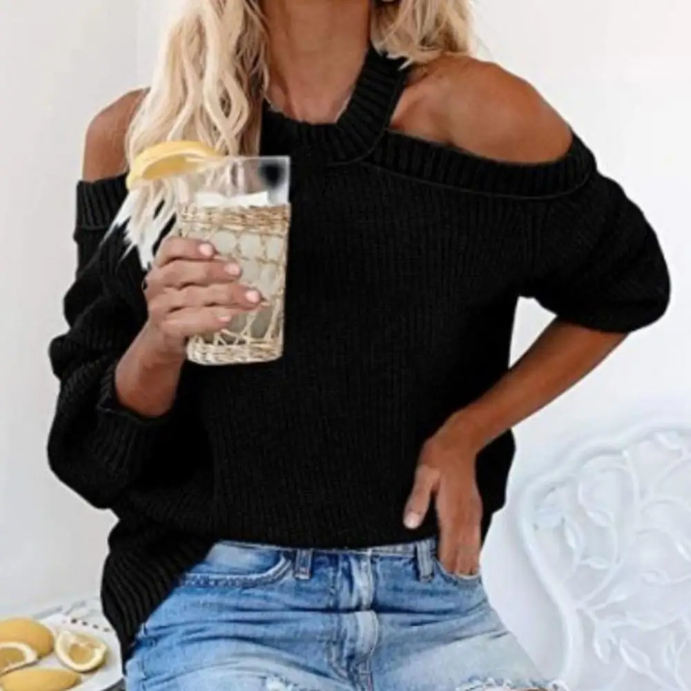 Summer Fashion Pullover Top Sexy Open Back Cross Sweater Spring Autumn Women Knitwear Long Sleeve Knitted Jumper Sweater