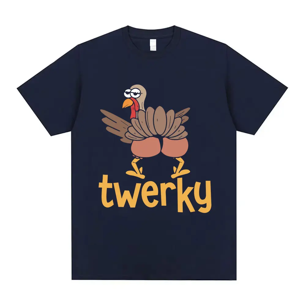 Футболка Twerky в стиле кэжуал для мужчин и женщин 100% хлопок