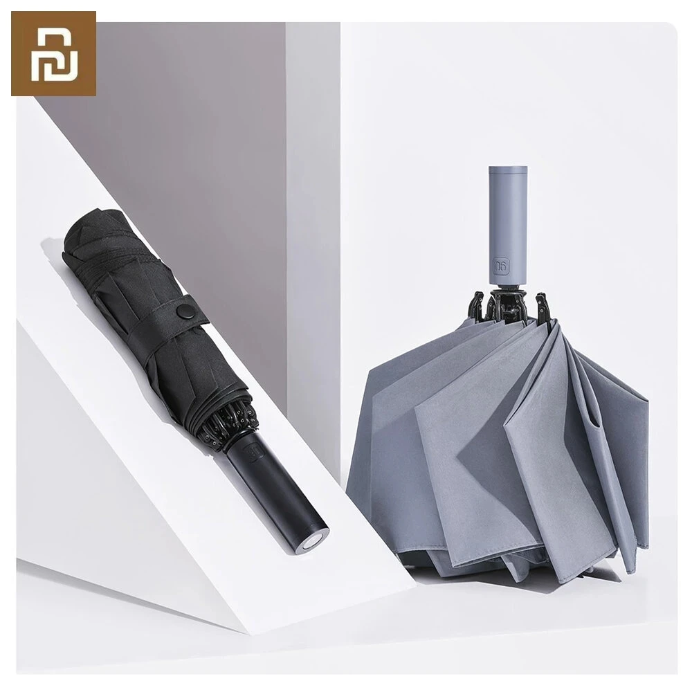 Автоматический складной зонт UREVO/90Fun 8K, Ветрозащитный Зонт с защитой от ультрафиолета UPF50 и светодиодной подсветкой