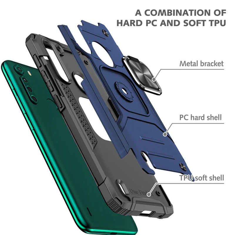 shockproof bracket phone case for motorola g power play stylus 5g ring protective cover for moto g8 g9 g7 power plus one 5g ace free global shipping