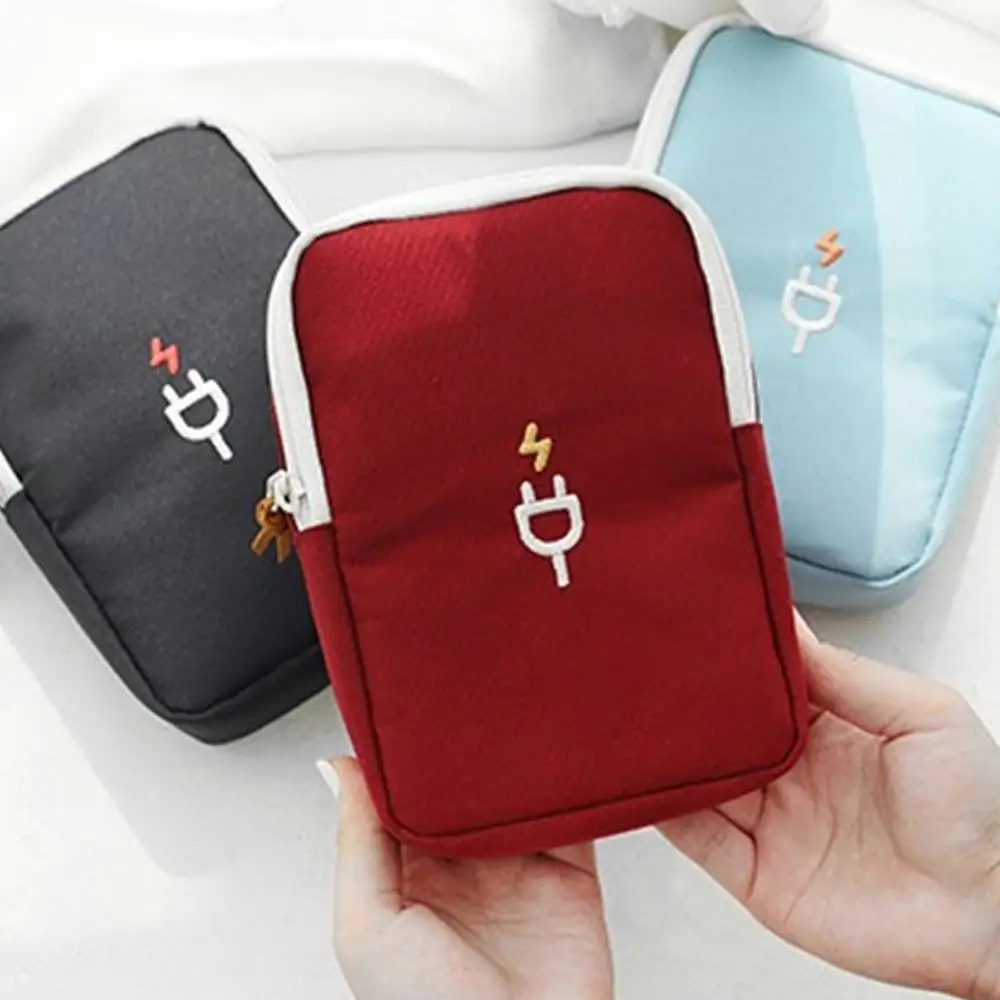 

Travel Gadget Organizer Bag Electronics Accessories Storage Carrying Case Pouch For Usb Power Bank Portable Digital Cable Bag