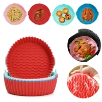 air fryer silicone pot air fryers oven baking tray fried pizza chicken basket mat silicone grill pan for kitchen accessories