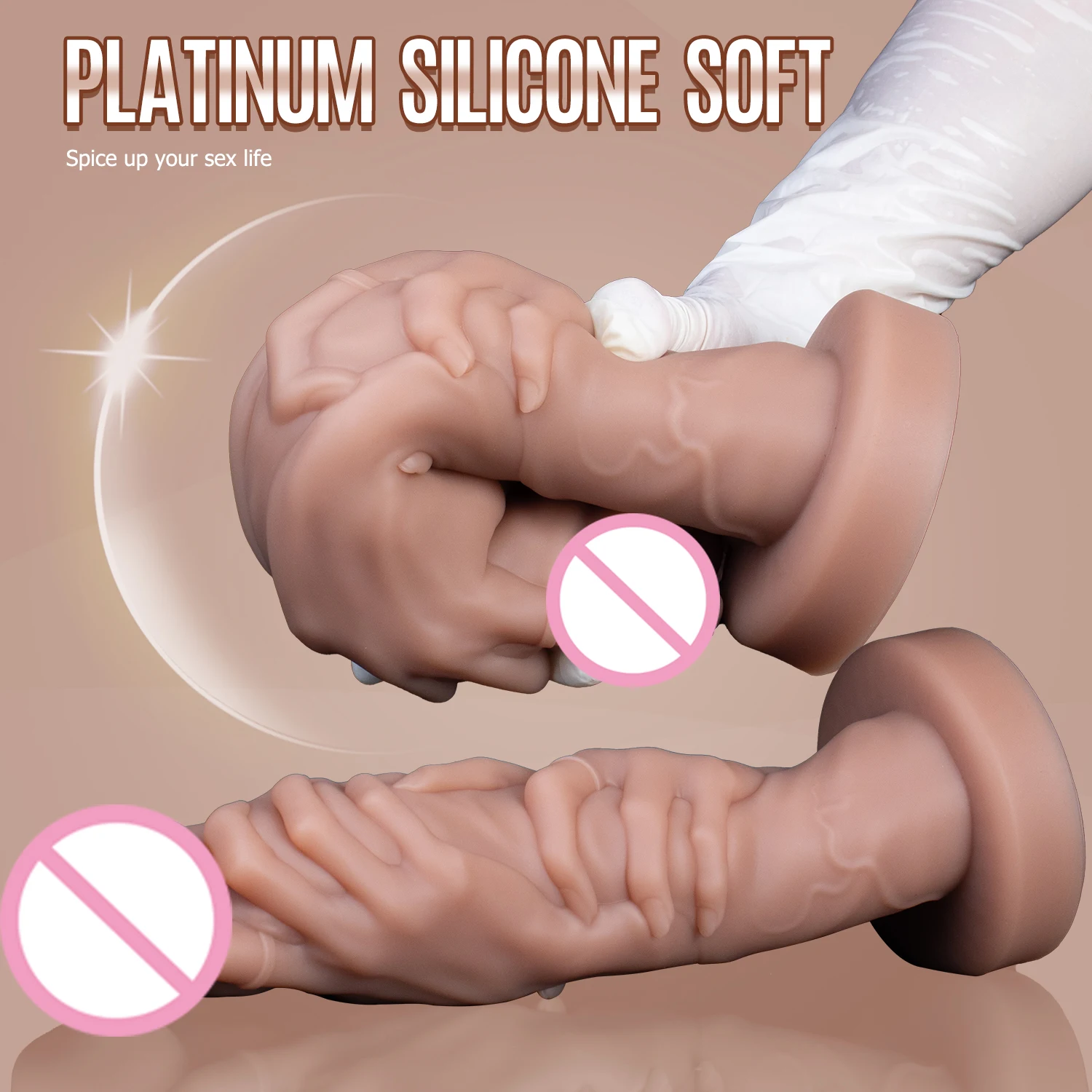 Фаллоимитатор Oieffur силиконовый на присоске интимные игрушки фаллоимитатор для