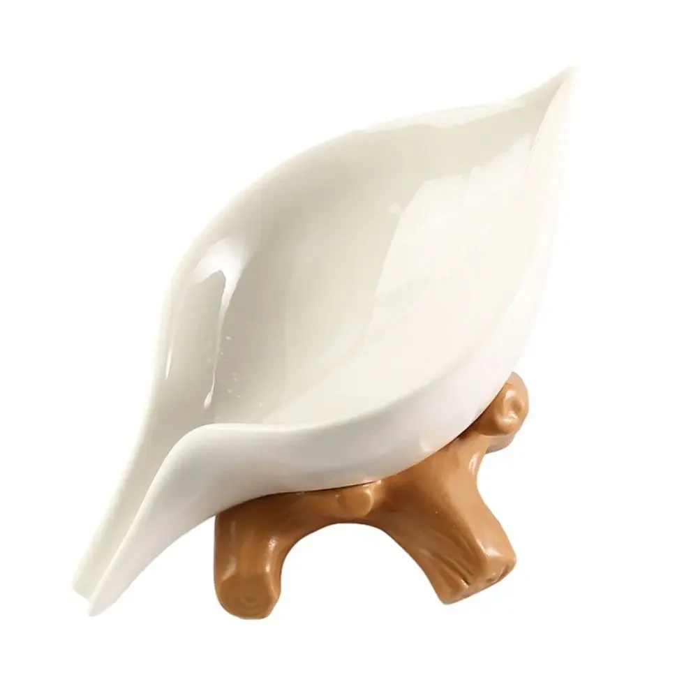 

Керамическая мыльница MOONBIFFY зеленая/золотая/белая