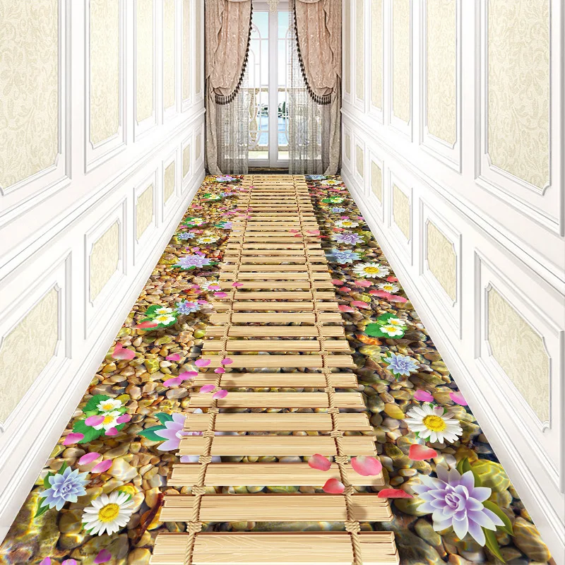 

Современный домашний полный длинный ковер, напольные коврики, домашний коврик для лестницы, двери, нескользящий коврик, коврик для коридора...