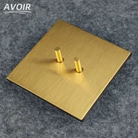 avoir wall toggle switch power electrical socket dual usb charging port 86 type retro light switch 2 way gold electrical outlets