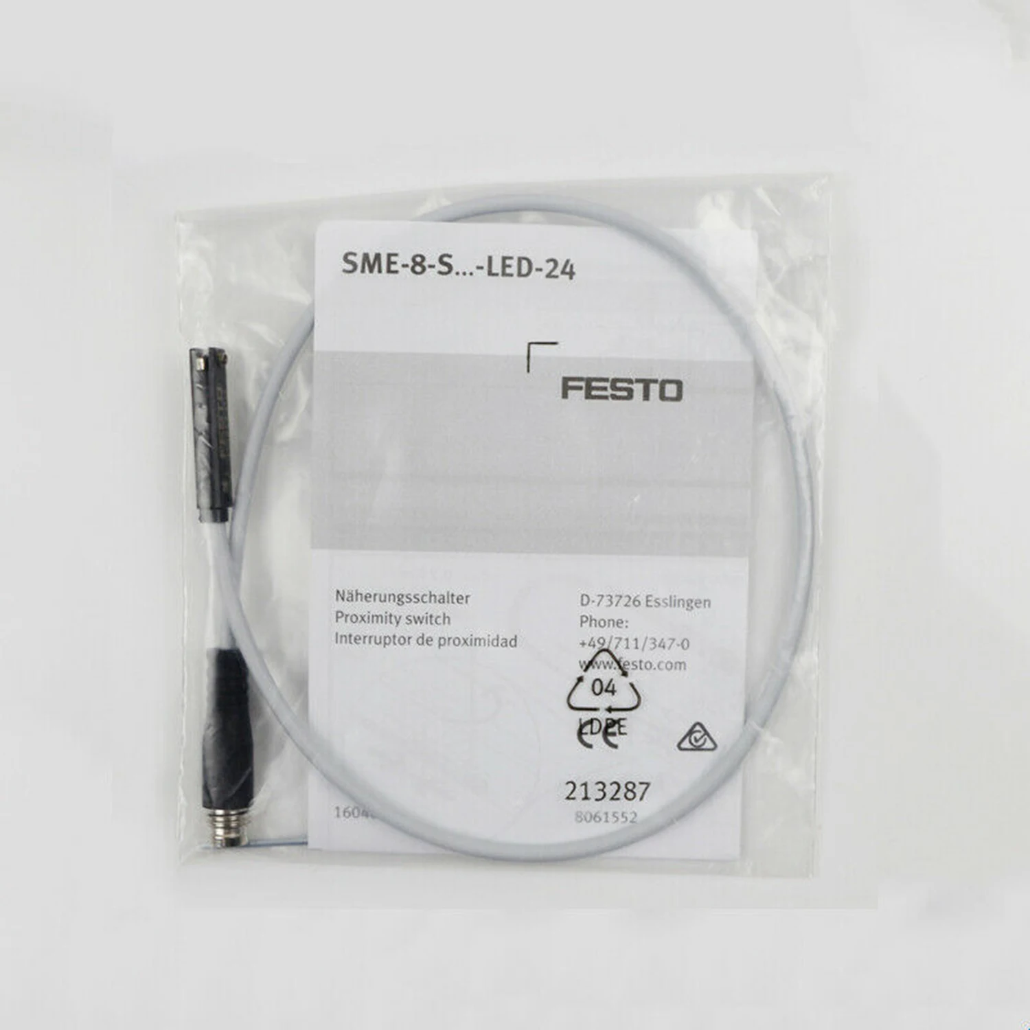

Сенсорный выключатель FESTO SME-8-S-LED-24 150857 новый.