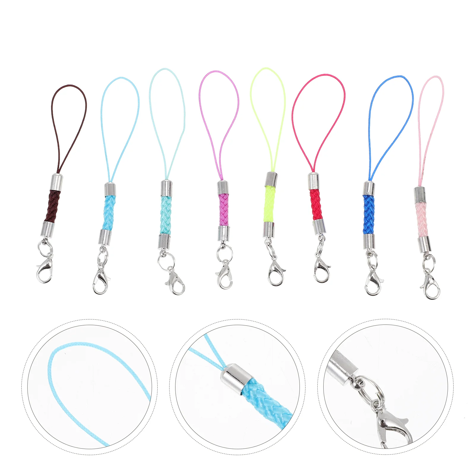 

40Pcs Creative Woven Phone Lanyard Anti-lost Phone Hanging Rope Phone Decor