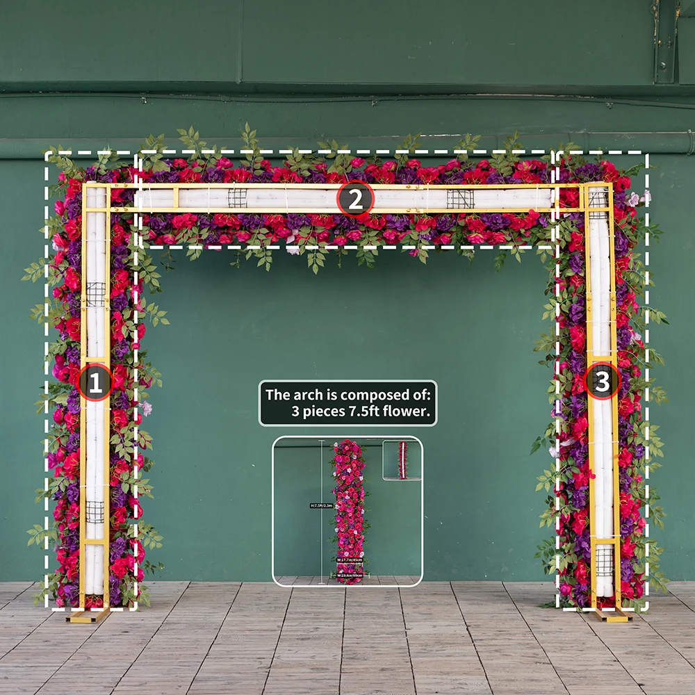 Композиция из искусственных цветов украшение для свадебного мероприятия