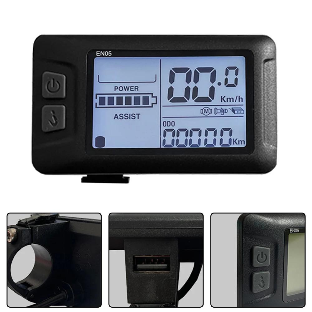 

36/48V EN05 USB LCD Control Panel Display Electric Bicycle EN06 Display For Ebike SM Plug Mountain Bike Battery Modification