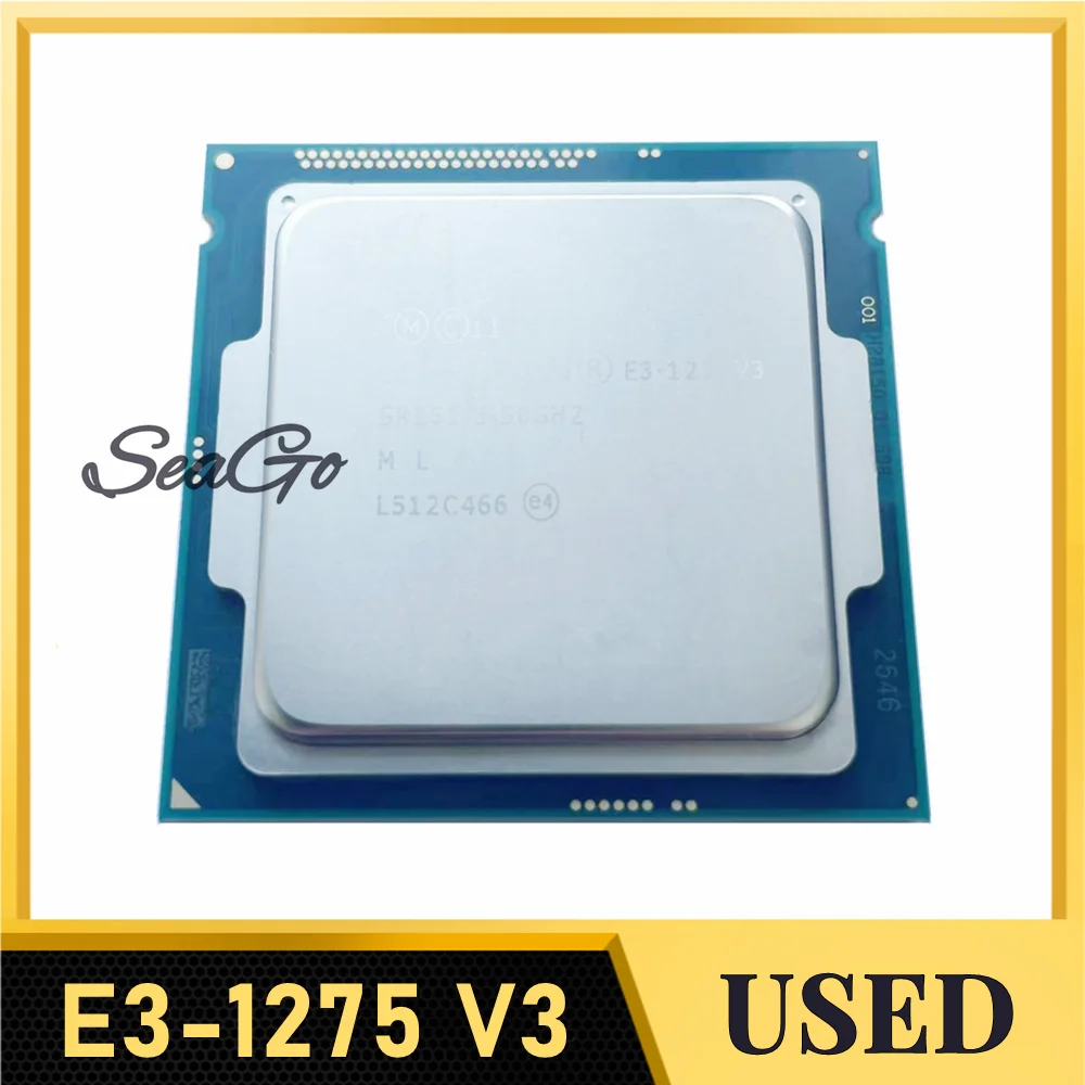 Xeon E3-1275V3 3 50 ГГц 8 М Четырехъядерный E3-1275 V3 Розетка 1150 E3 1275 1275V3