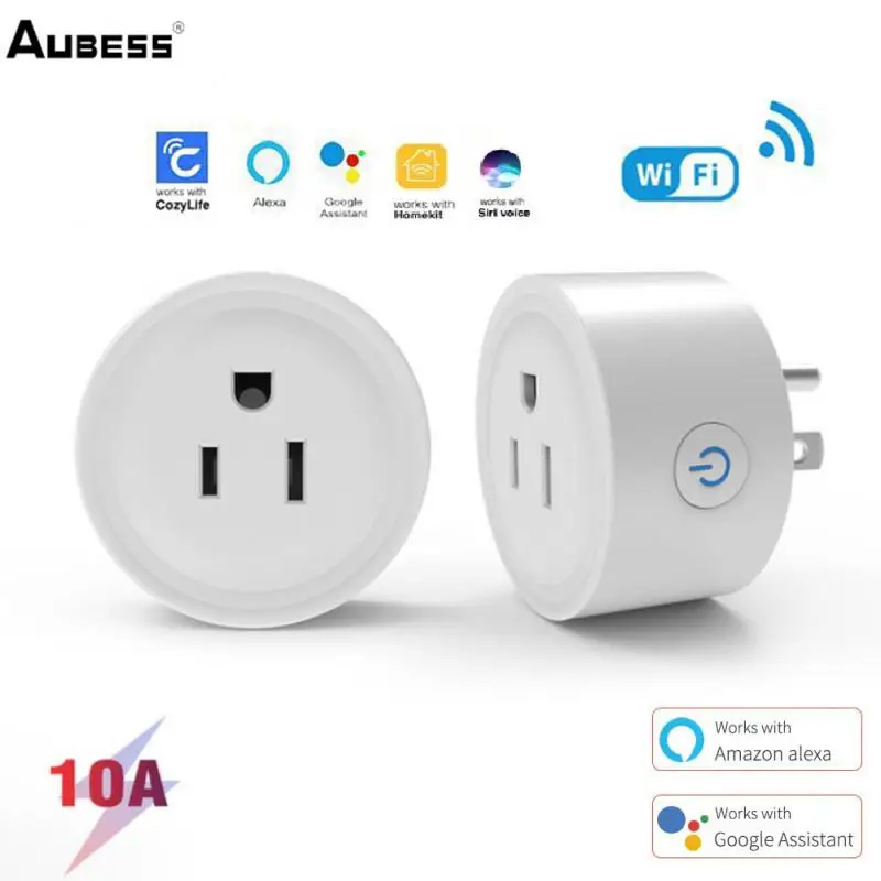 

Смарт-розетка AUBESS с Wi-Fi и голосовым управлением, 10 А