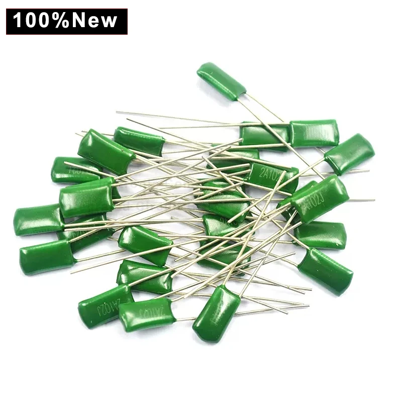 

50pcs Polyester film capacitor 100V 1nF 1.5nF 2.2nF 100nF 2A471J 2A102J 2A152J 2A222J 2A392J 2A332J 2A472J 2A103J 2A473J 2A104J