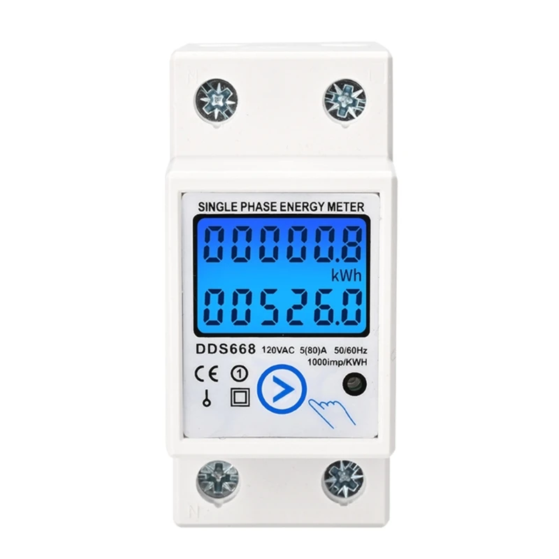 

Digital Multimeter Meter Single Phase Watt KWh Power Amp Meter Din Rail Consumption Wattmeter Monitors Drop Shipping