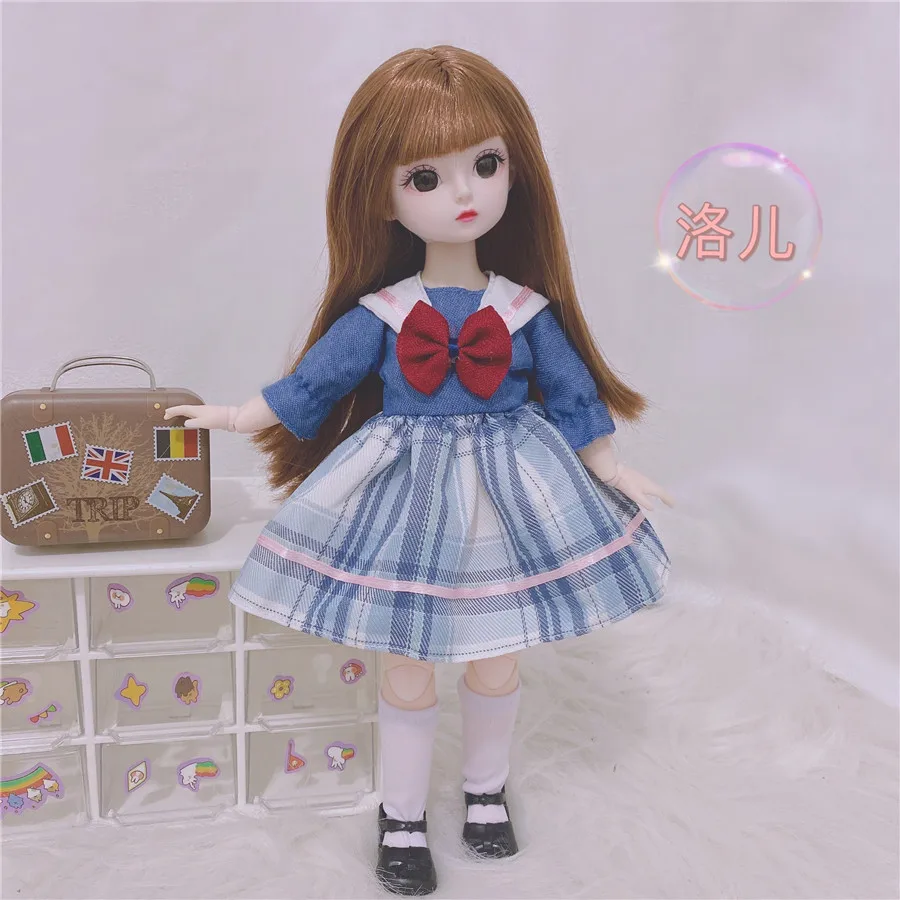 1/6 Bjd кукла с одеждой 30 см Толстая Детская в студенческом стиле JK Униформа платье
