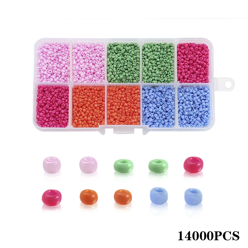 

20g 2-4mm Glass Seed Beads Bake Lacquer Rondelle Spacer Beads For DIY Jewelry Charms Bracelet Necklace Making Accessories