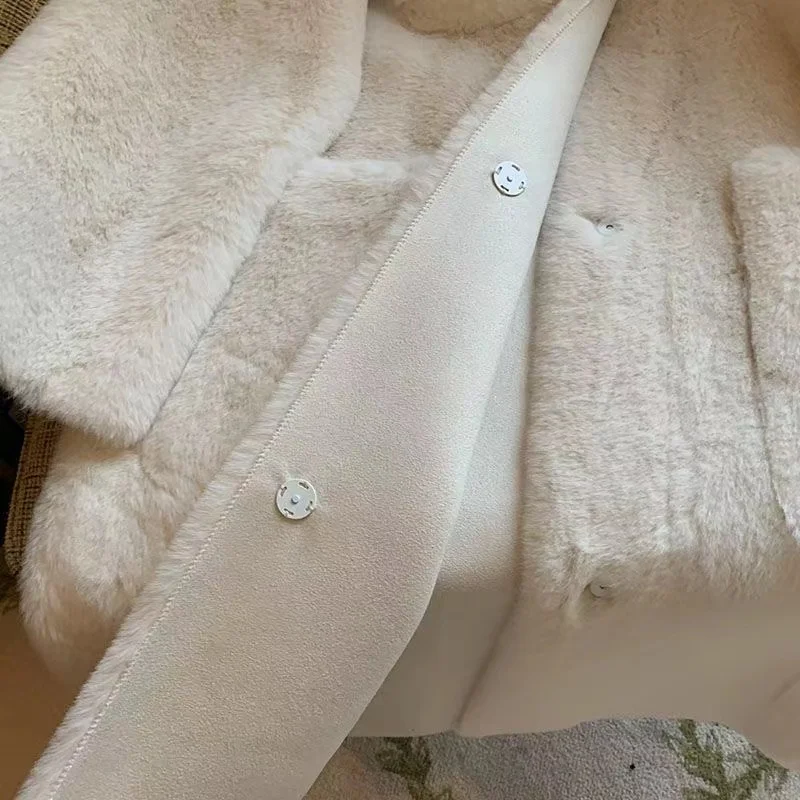 Artificial Fur Coat Long Eco Fur Coat For Women Winter Plush Jacket  2022 Warm Faux Fur Coats Women's Outerwear Female Clothing