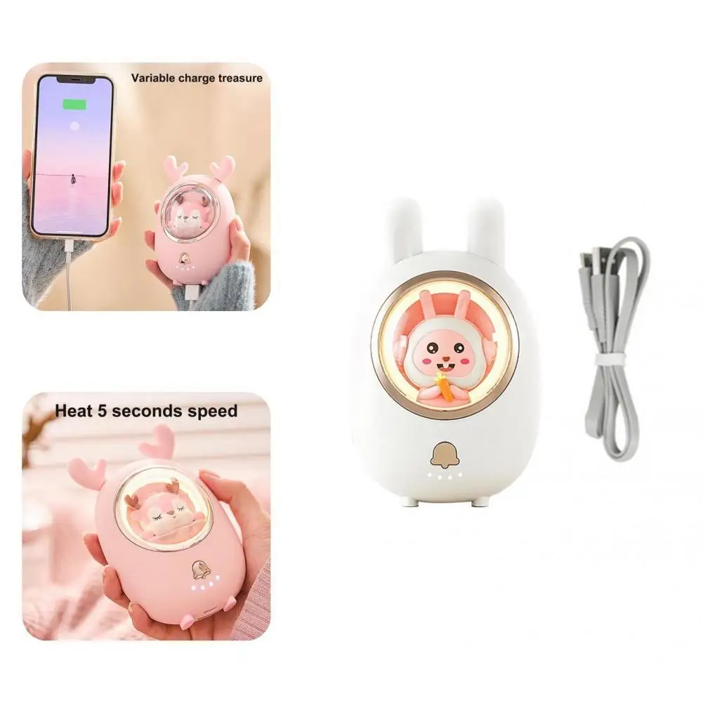 

4 Colors Cute Keep Warm 2-in-1 Pocket Warmer Lightweight Electric Heater Safe to Use for Gifts