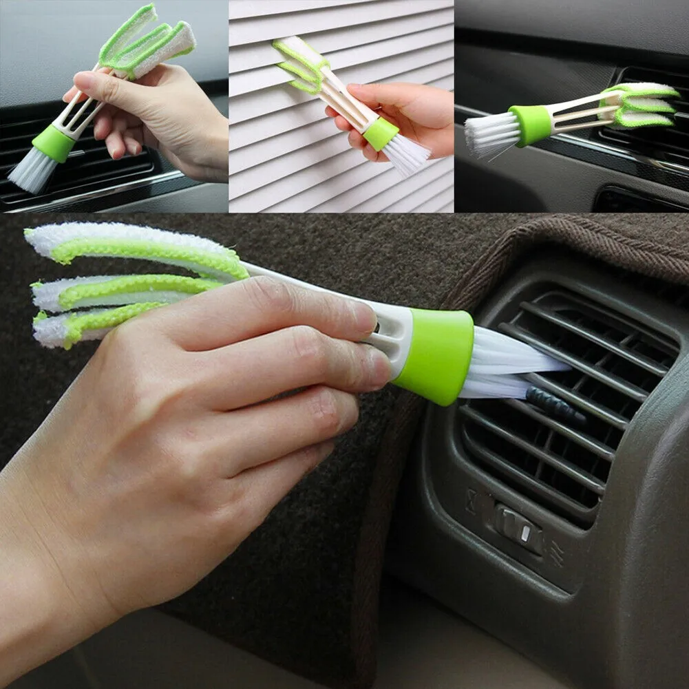 

1x Car Air Conditioner Vent Brush Microfibre Grille Cloth Cleaner Auto Accessories Detailing Blinds Duster Brush Cleaning Tool