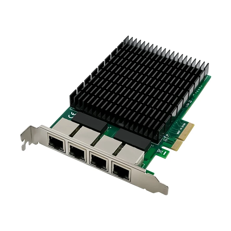 

PCI-E X4 гигабитная 4-портовая Серверная сетевая карта, Серверная сетевая карта, сетевая карта RJ45 Ethernet NIC, сетевая карта наблюдения
