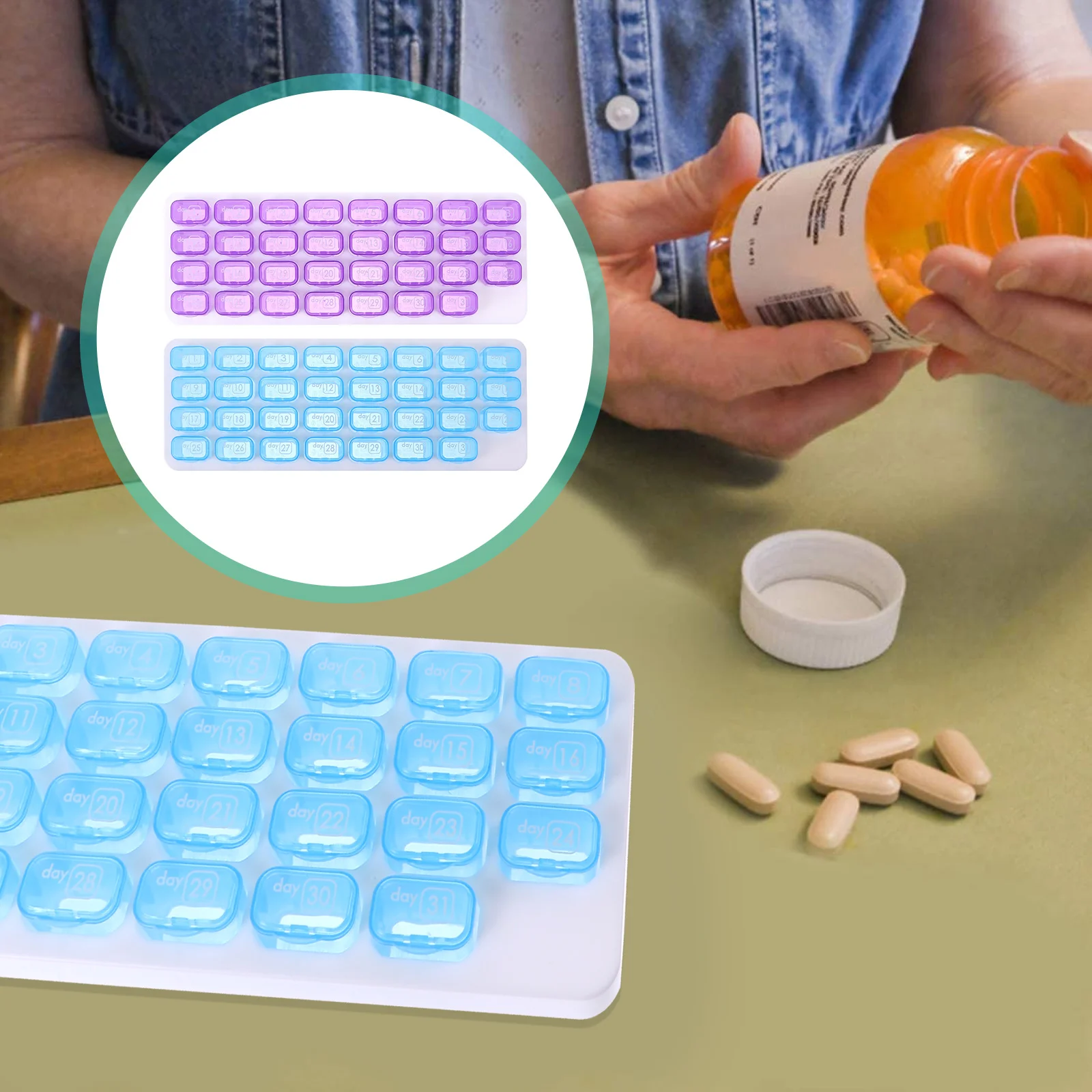 

2 шт., органайзер для клавиатуры, 31 день