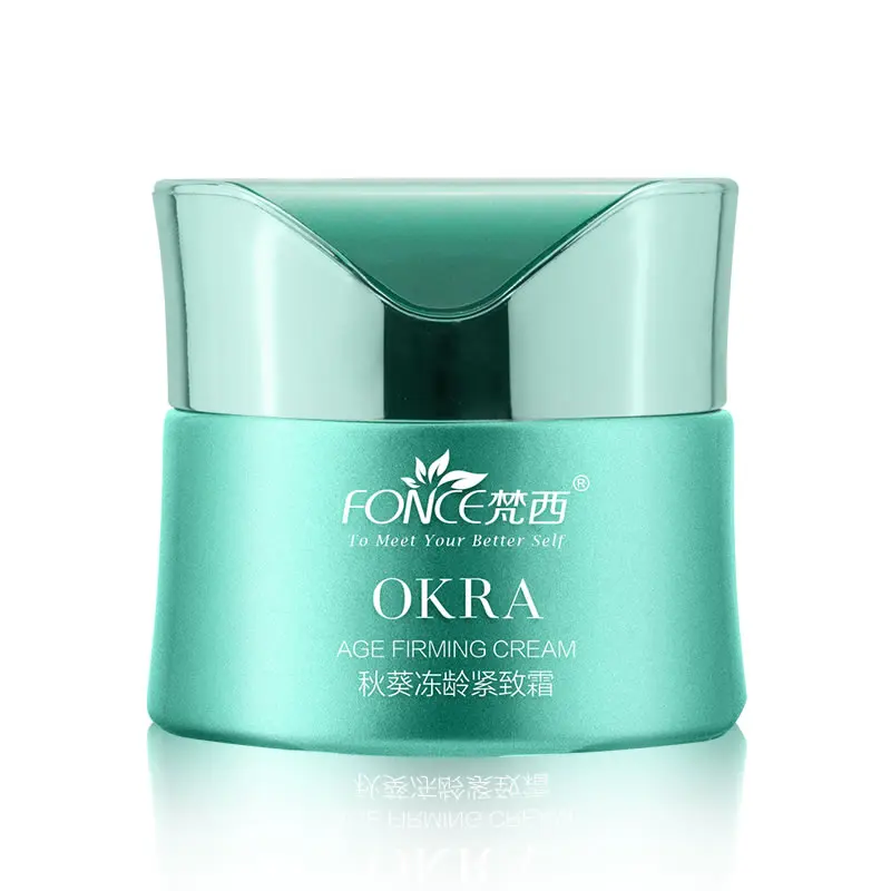 

Fonce Okra Frozen Age Firming Cream Anti Aging Moisturizing Hydrating Lifting Fades Fine Lines Facial Lazy Cream Free Shipping
