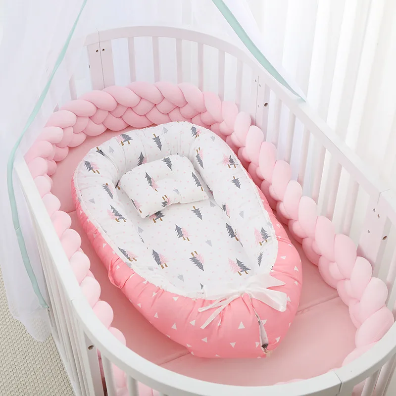 

Foreign Trade Cotton Crib Middle Bed American Newborn Uterine Bionic Bed Portable Detachable Baby Products