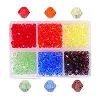 600pcslot bicone austria glass beads set box for bracelet jewelry making diy needlework accessories 4mm spacer crystal bead kit