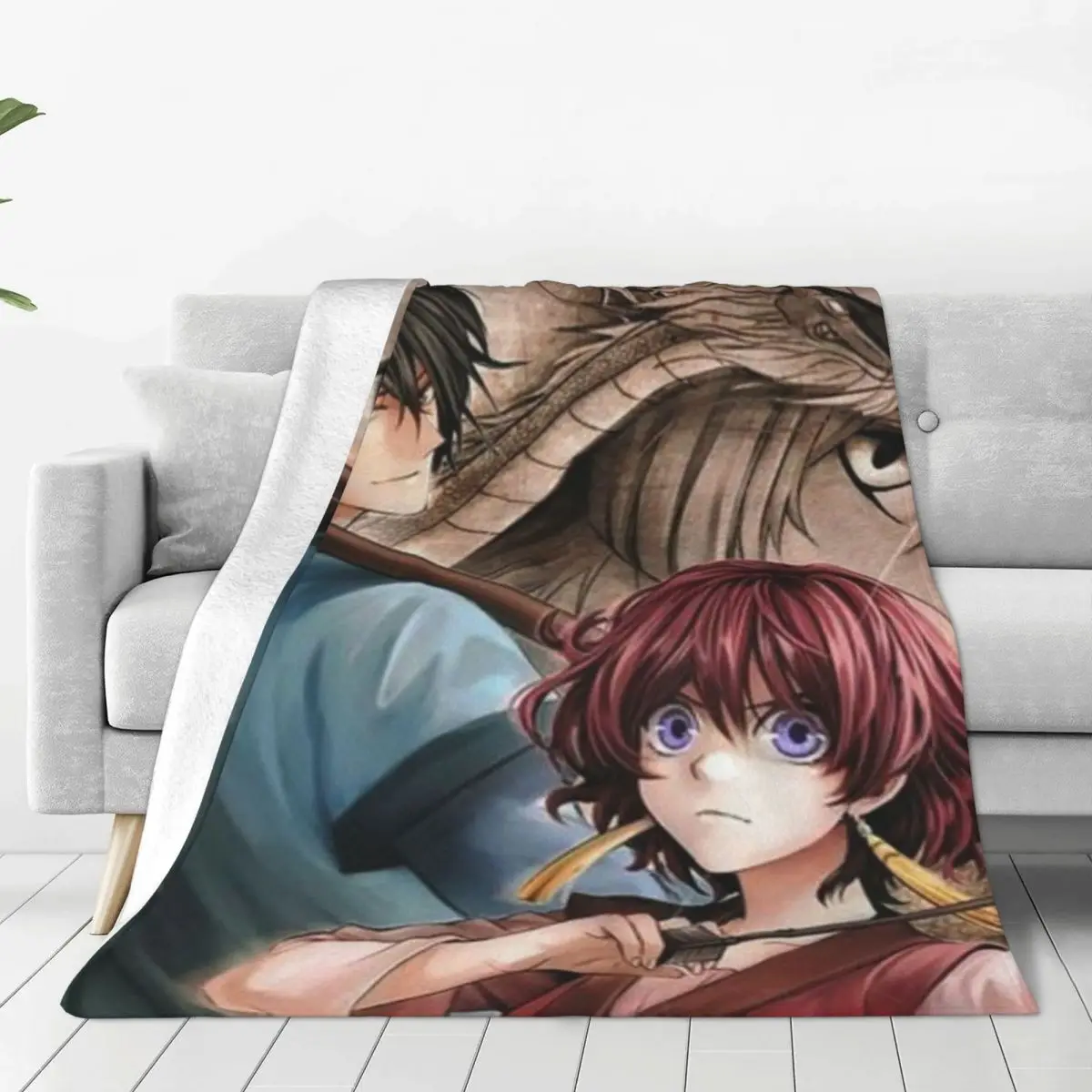 

Yona Of The Dawn Anime Blanket Coral Fleece Plush Winter akatsuki manga Portable Super Throw Blankets for Bed Bedroom Bedspreads