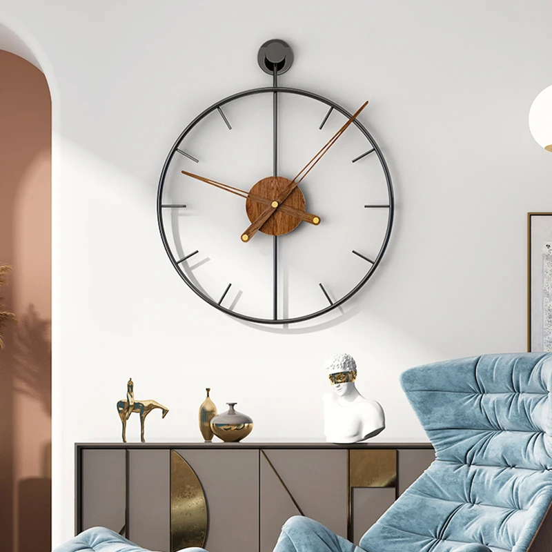 

Hanging Clocks Wall Silent Modern Living Room Metal Clock Mechanism Luxury Wall Art Decor Relogio Parede Stylish Wall Decor