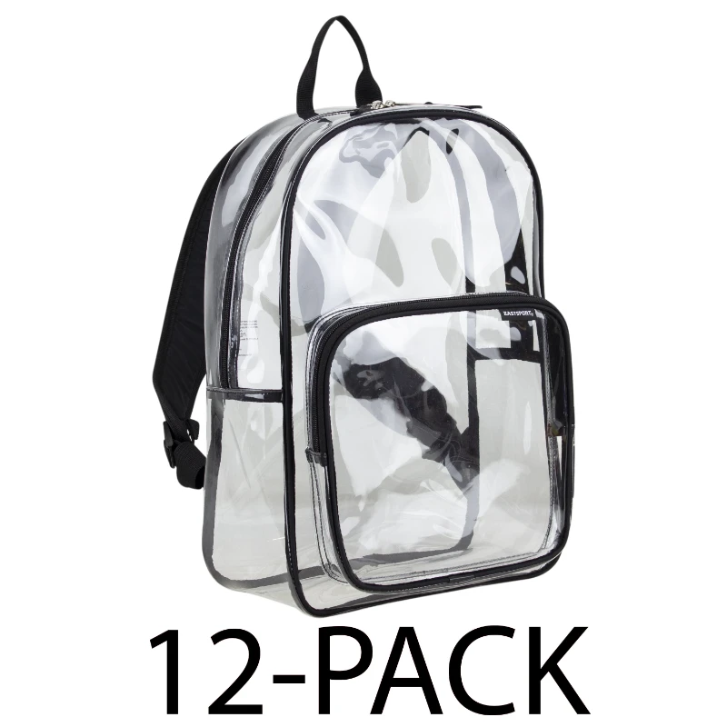 

Unisex Clear Spirit Backpack Black 12-Pack Bundle