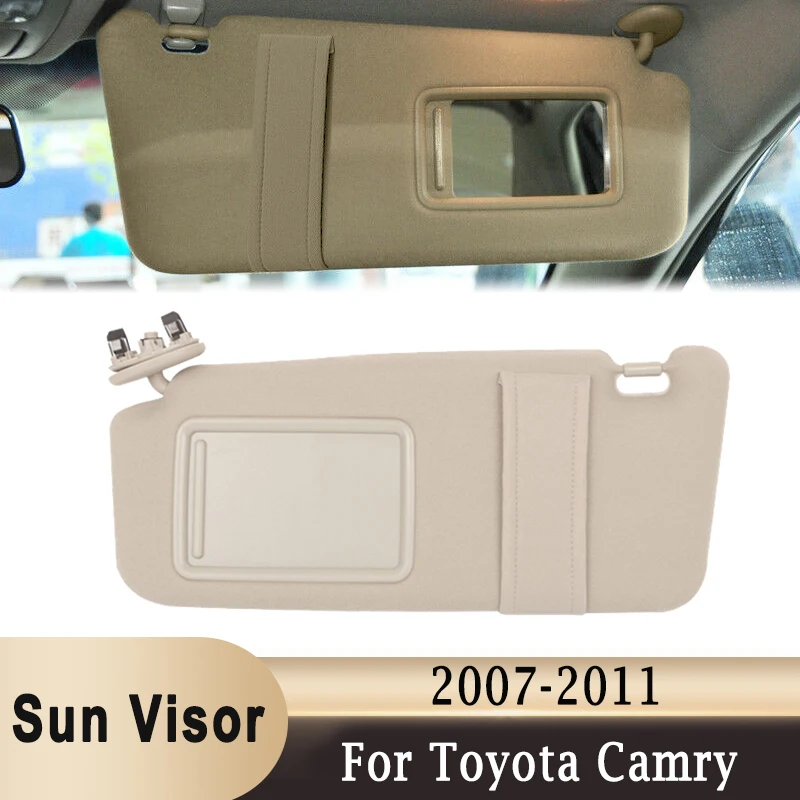 

Солнцезащитный козырек для Toyota Camry 2007-2011 с зеркалом для макияжа 74310-06750-E0 74320-06780-E0, левый и правый свет, солнцезащитный козырек