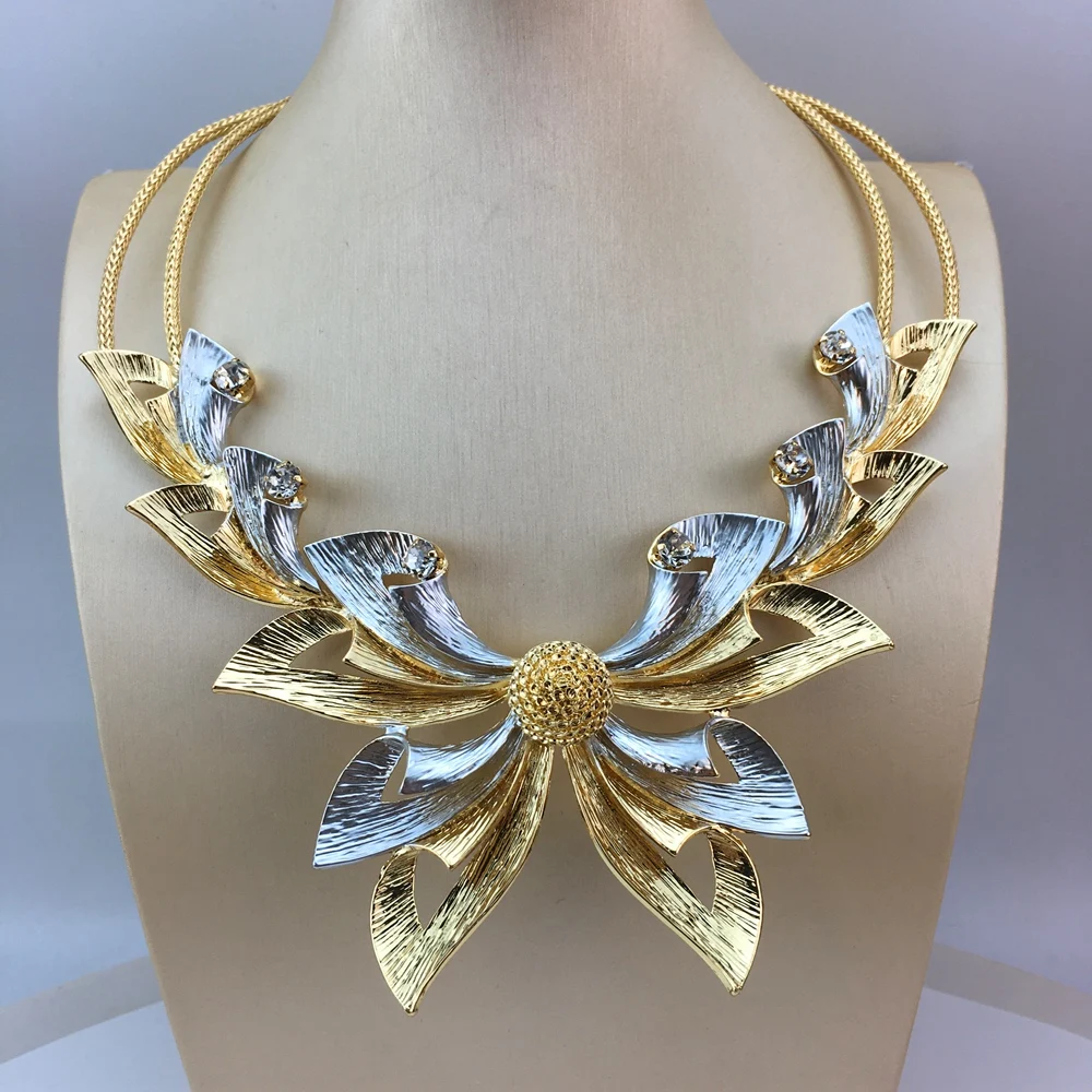 Бразильская Нигерия Америка красивый цветок банкет ювелирные изделия Женский