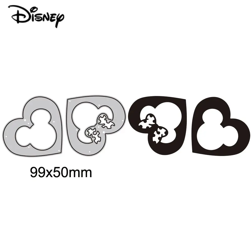 Металлические штампы Disney с полым сердцем Микки и Минни Маус высечки ко Дню