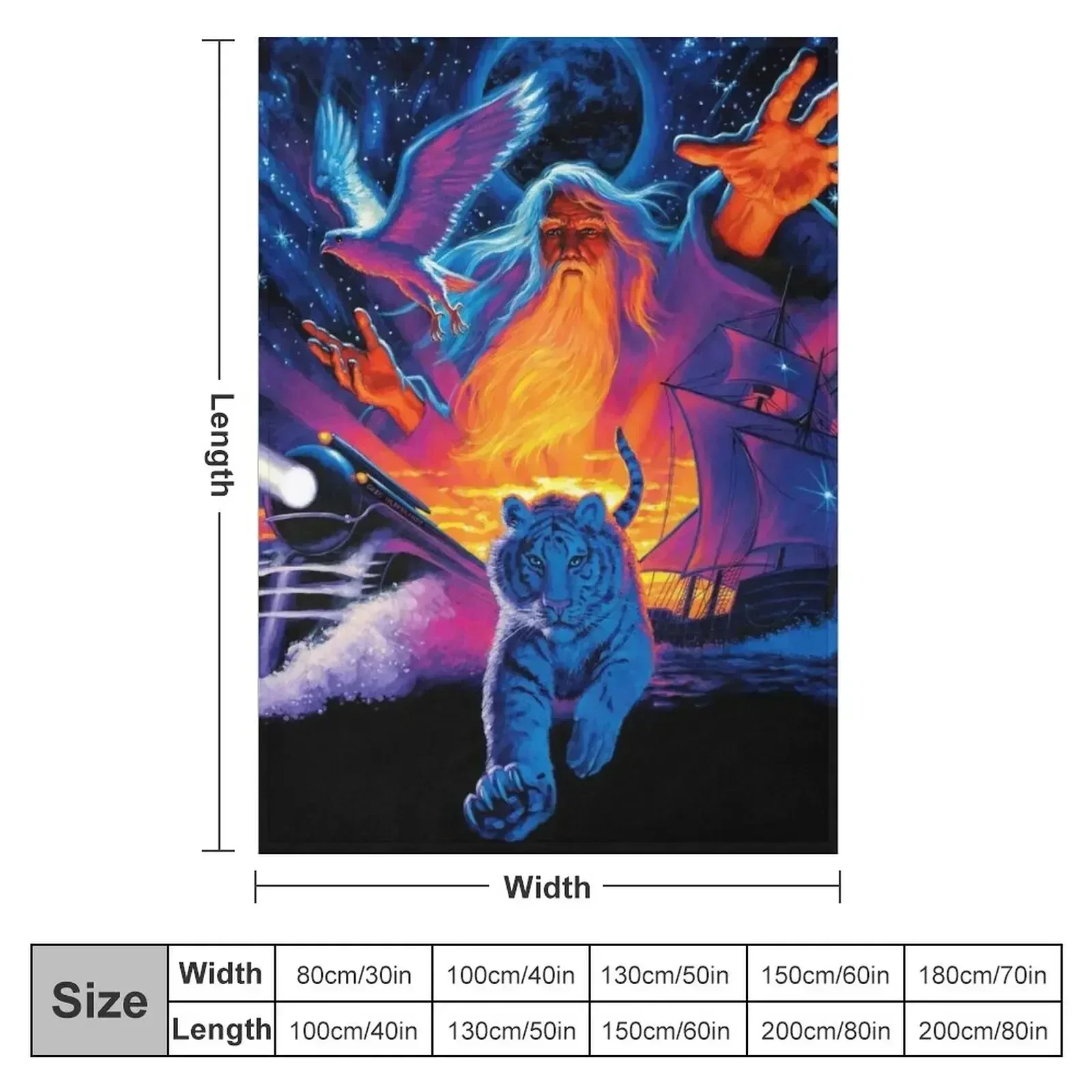 The Wizard's Journey - Art by Greg Hildebrandt Throw Blanket Plaid on the sofa Summer Beddings Blankets