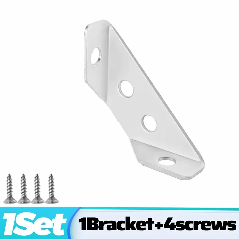 

24/1 компл. угловые кронштейны из нержавеющей стали, универсальный угловой соединитель для мебели, угловая полка, угловая скоба, опора для шкафа, фиксирующая рама