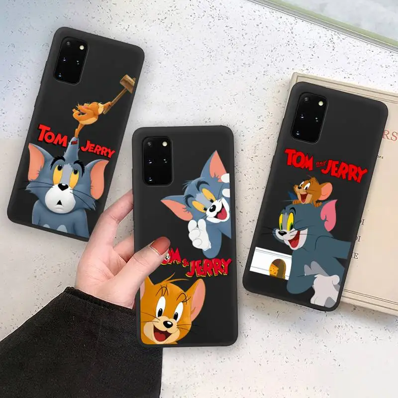 

Cartoon Tom and Jerry Cat Mouse Phone Case Soft For Samsung Galaxy Note20 ultra 7 8 9 10 Plus lite M21 M31S M30S M51 Cover