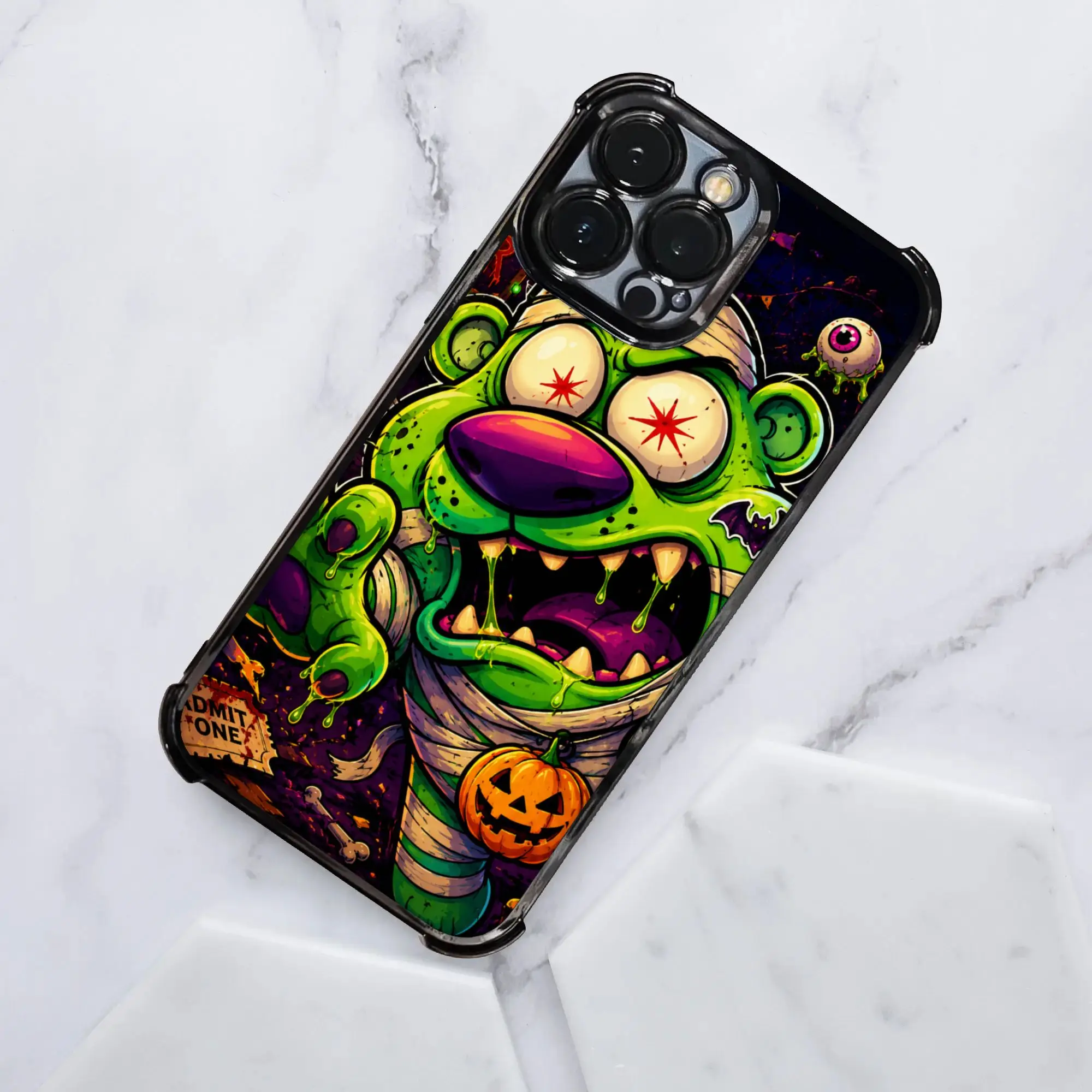 Чехол для телефона Green Cowardly Dog Snarl Growl с гальваническим покрытием для iPhone различных моделей (art.: 3920dc0da7cdd) - 3920dc0da7cdd