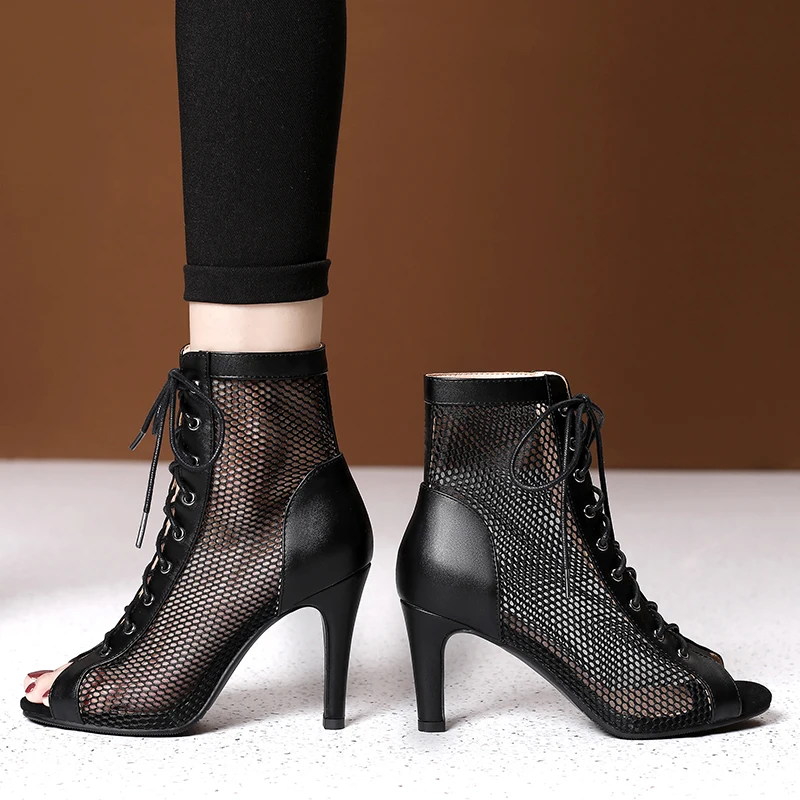 Outdoor Rubber Sole Latin Ballroom Dance Shoes Salsa Social Dance Shoes Women Latin